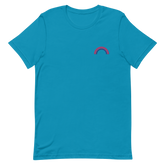 Embroidered Bisexual Rainbow T-Shirt: Pride Flag LGBTQ+ Design
